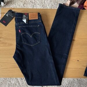 Levi's Women's Dark Blue Straight Leg Jeans